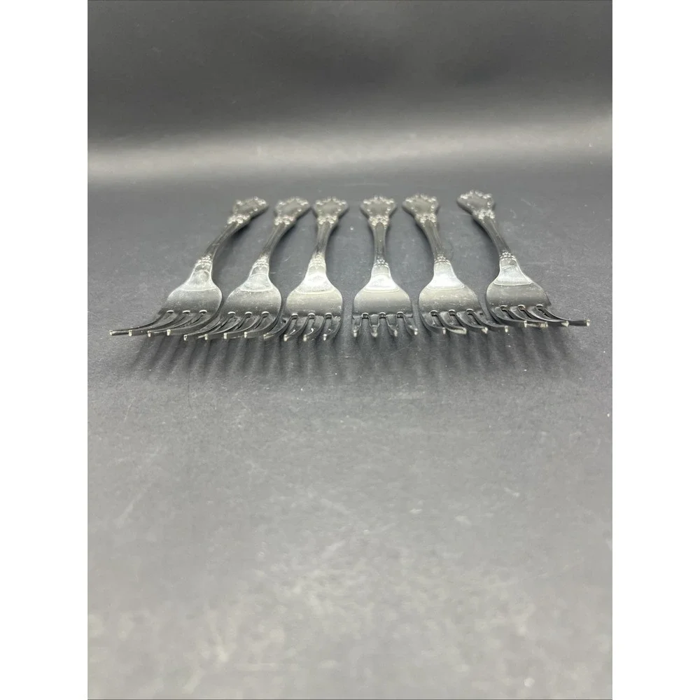 Oneida Kennett Square Distinction Deluxe Stainless Dinner Forks Set Of 6 Vtg HH
